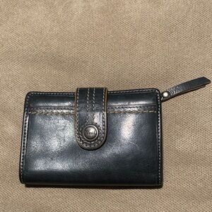 Fossil vintage black genuine leather wallet